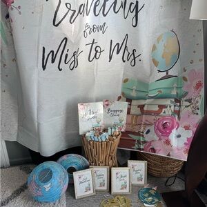 Travel Themed Bridal Shower Decor Set